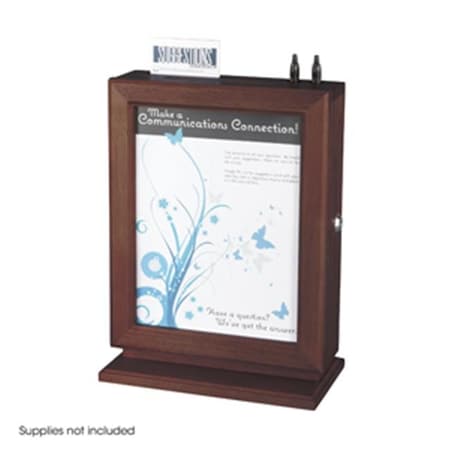 SAFCO Safco 4236MH Wood Suggestion Box in Mahogany 4236MH